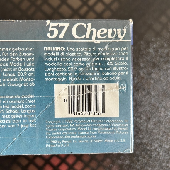 Vintage Revell Grease 2 '57 Chevy Model Kit 1/25 Scale #7346 - Picture 11 of 11